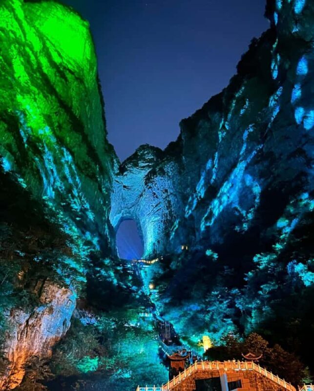 Night Tour to Tianmen Mountain :Skywalk & City Lights - Night Tour to Tianmen Mountain: Skywalk & City Lights — An Authentic Look at China’s Majestic Mountain