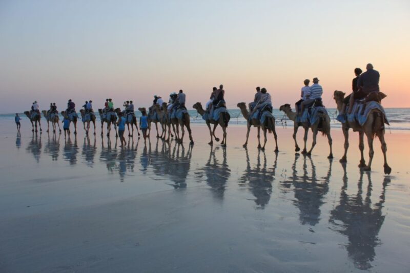 North of Rocks on Cable Beach: 1-Hour Sunset Camel Ride - The Sum Up