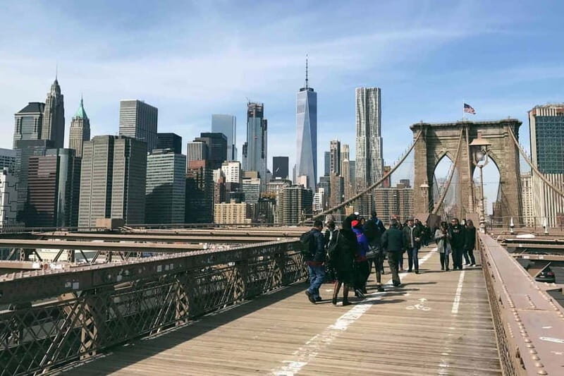 NYC: Brooklyn Walking Tour, Ferry, Pizza & Iconic Bridge - Walking Across the Brooklyn Bridge