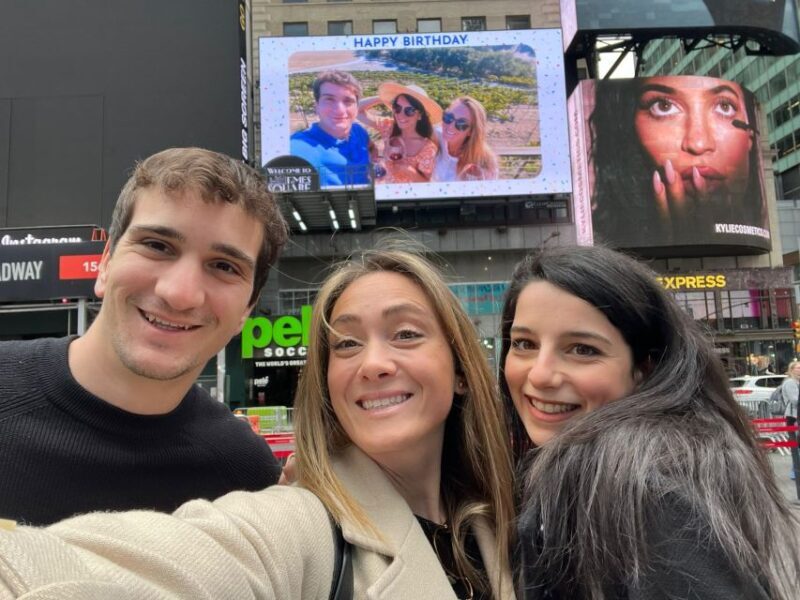 NYC: See Yourself on a Times Square Billboard for 24 Hours - Watching Your Moment in Real Time and Online
