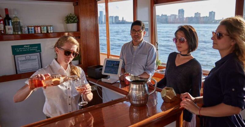 nyc-sunset-cruise-on-a-small-yacht-with-a-drink
