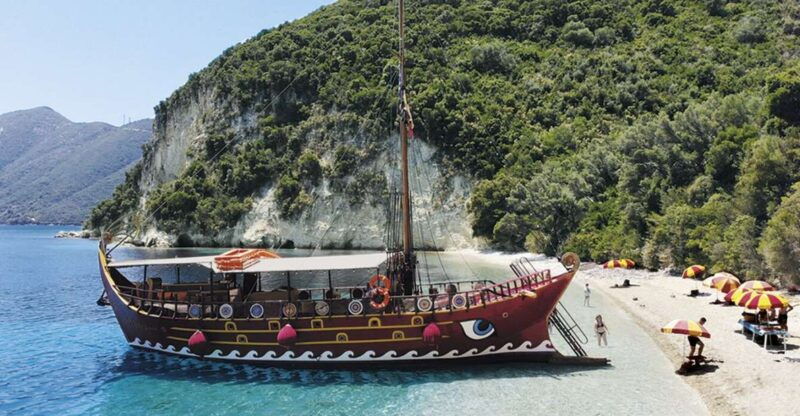 nydri-full-day-wooden-boat-cruise-with-bbq-drinks