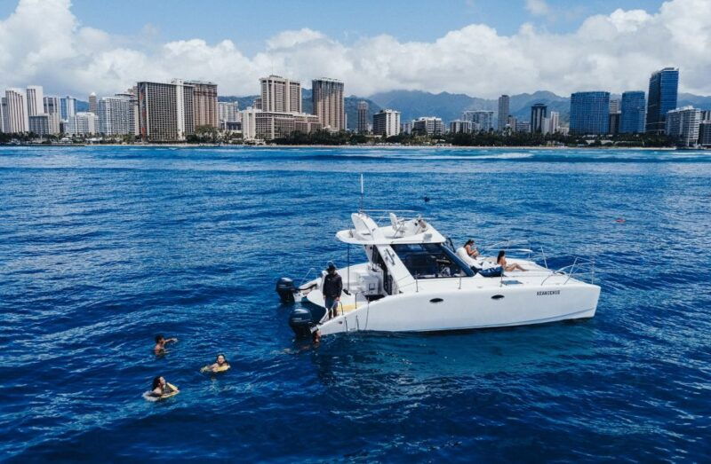oahu-private-catamaran-sunset-cruise-optional-snorkeling