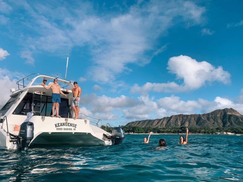 oahu-private-catamaran-sunset-cruise-optional-snorkeling