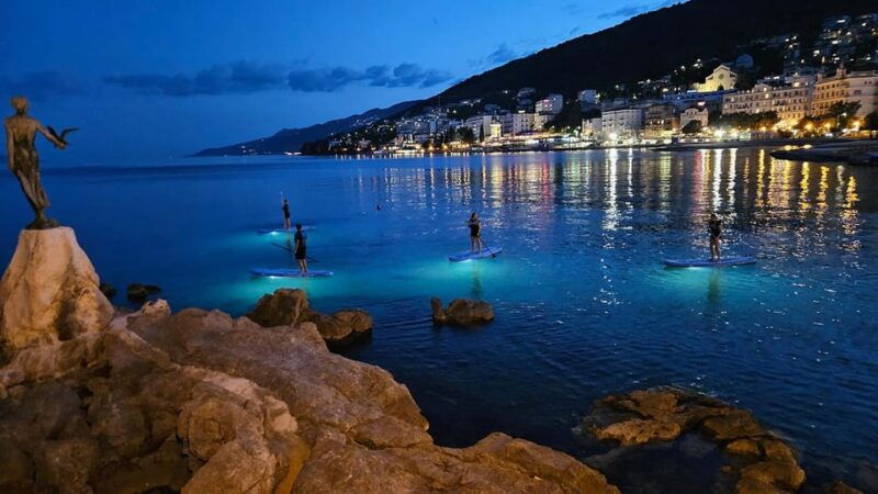 opatija-guided-sup-paddleboarding-adventure-at-night