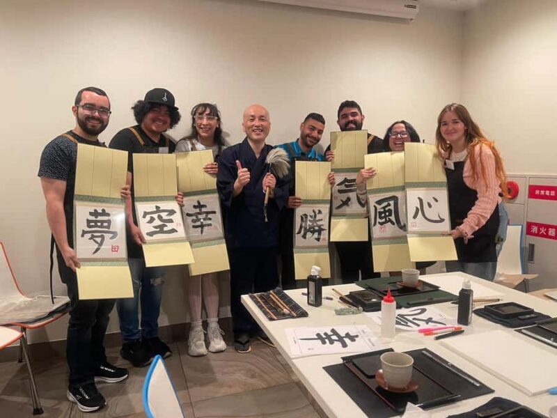 Osaka: Calligraphy Workshop with Tea and Sweets - Key Points