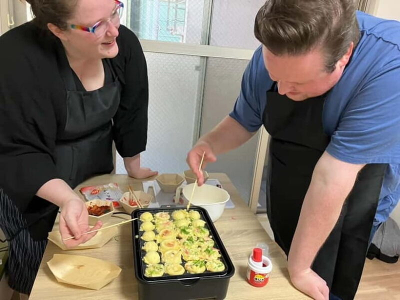 Osaka : Cooking Class Okonomiyaki & Takoyaki course in Nanba - Key Points