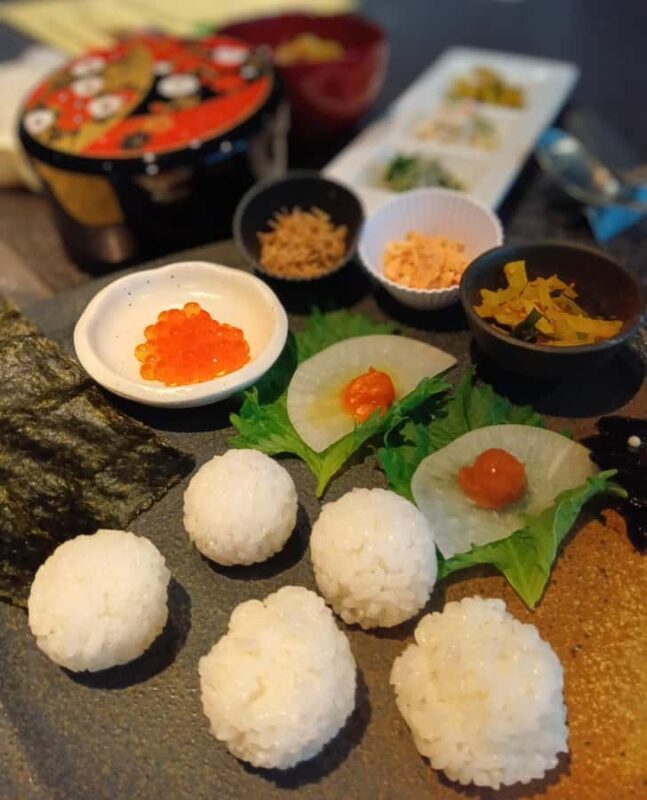 Osaka Japanese Heartwarming Onigiri Hands-on Experience - The Food & Accompaniments