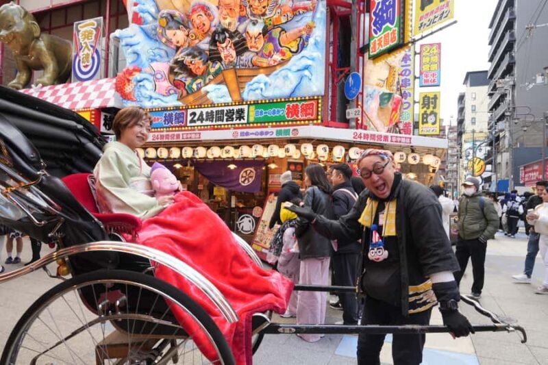 Osaka: Kimono Rental and Rickshaw Ride in Shinsekai - What to Expect from the Experience