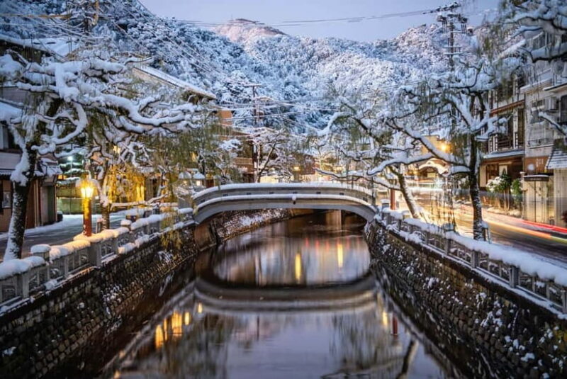 Osaka: Kinosaki Hot Springs and Temple Tour with Meals - Mountain Meal: Soba Noodles by the River