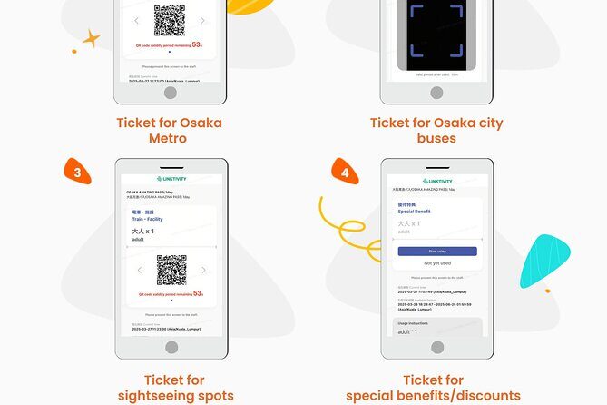 Osaka Tourist Attractions Pass 30+ Tourist Sites - Value for Money
