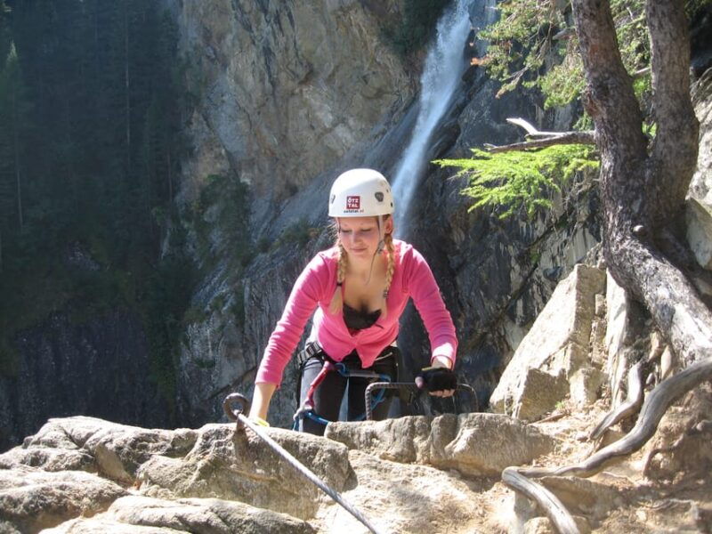 otztal-via-ferrata-climbing-tour-at-lehner-waterfall