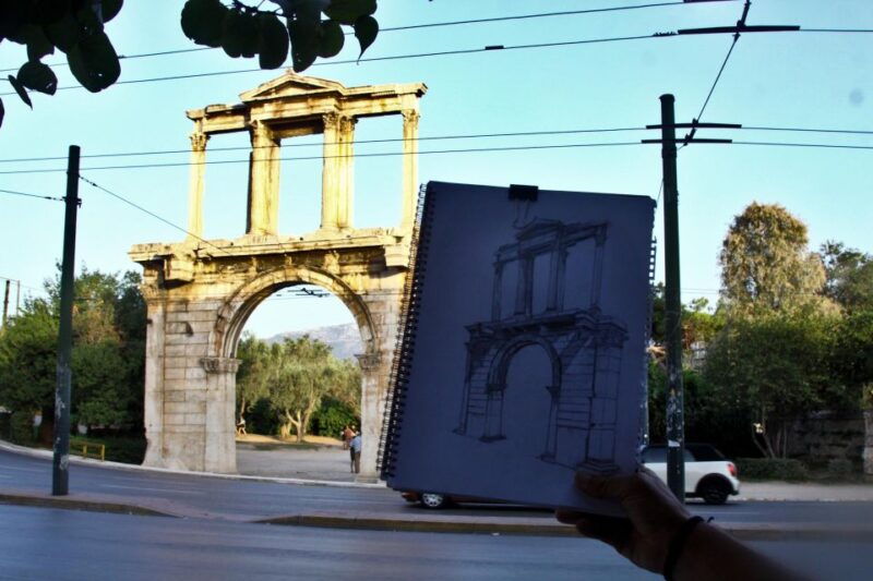 outdoor-drawing-class-in-the-old-center-of-athens
