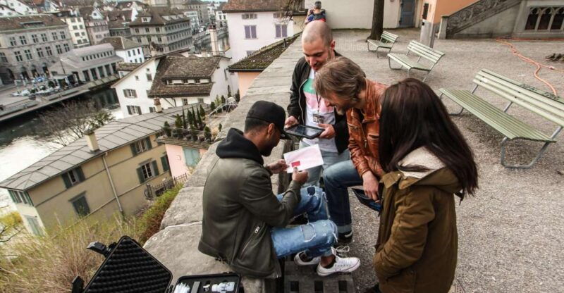 Outdoor Escape Game with Augmented Reality trough Zurich - The Practicalities