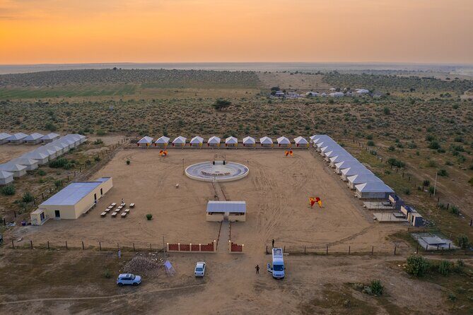 Overnight Stay in a luxury Camp with a cultural show & dinner. - Discover the Magic of the Thar Desert with an Overnight Luxury Camp Experience