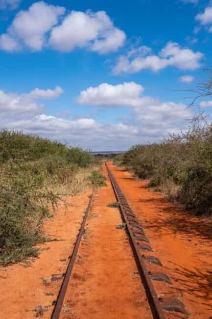 Overnight To Tsavo East from Mombasa/Diani - Day 1: Game Drive and Lodge Stay  