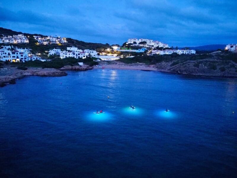 paddle-surf-with-led-lights-at-sunset-in-menorca