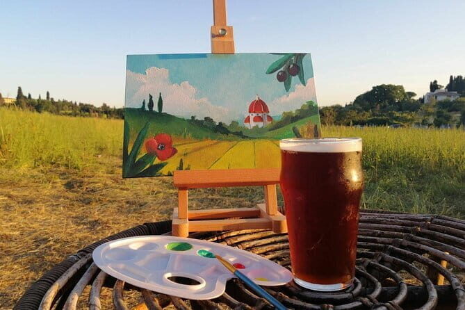 Paint And Drink Florentine Hills Art at La Birr'aia in Marignolle - Discovering the Florence Hills Through Art and Flavors