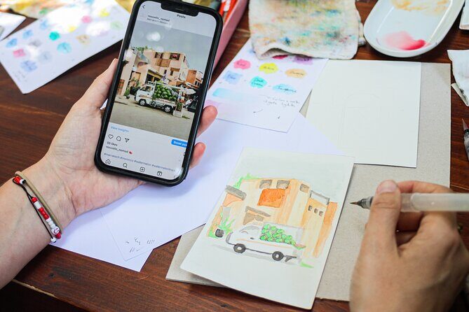 Painting Workshop from Pigments to Postcards - Key Points