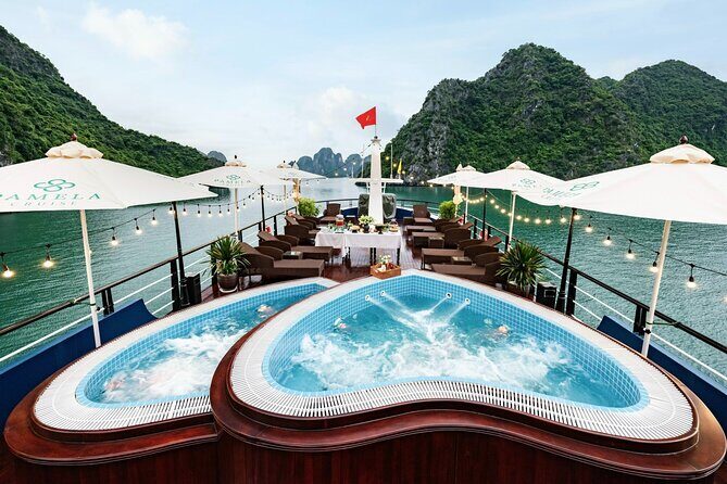 Pamela Halong 5 Star Day Cruise with Jacuzzi and Buffet Lunch - Key Points