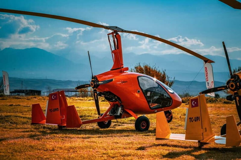 Pamukkale: Gyrocopter Flight Over the Travertines - An Intriguing Aerial Perspective of Pamukkale  