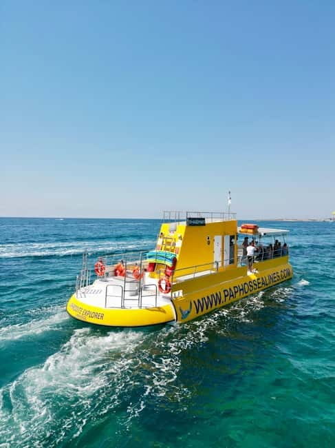Paphos: Yellow Submarine Swim Cruise with Unlimited Drinks - The Itinerary in Detail
