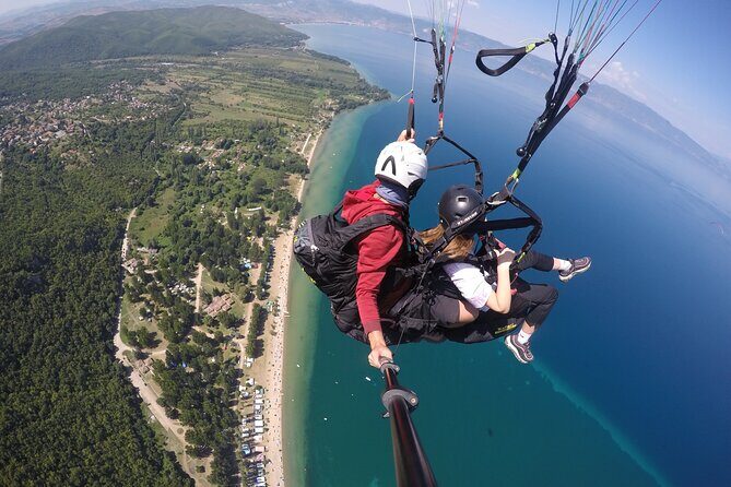 Paragliding Above Lake Ohrid in North Macedonia - Transportation and Logistics
