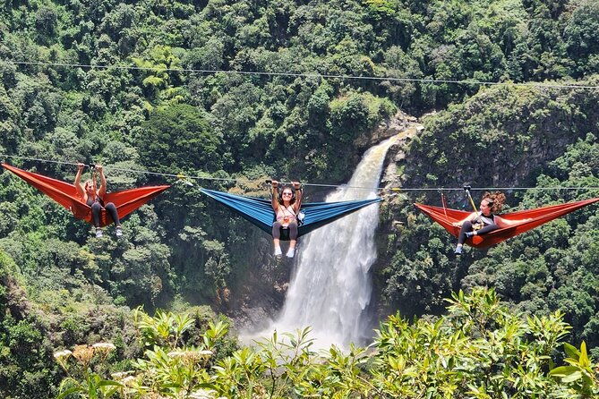paragliding-and-hammocks-zipline-over-waterfalls-private-tour