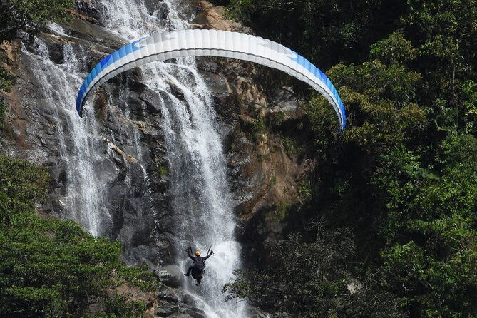 paragliding-and-hammocks-zipline-over-waterfalls-private-tour
