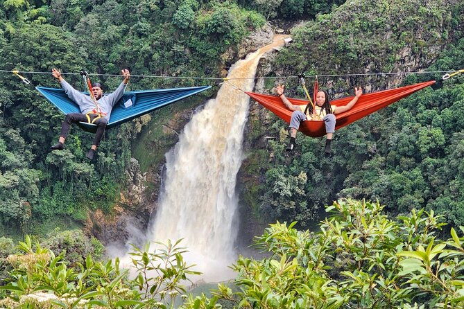 paragliding-and-hammocks-zipline-over-waterfalls-private-tour