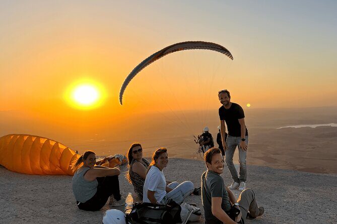 Paragliding with sunset in Agafay desert from Marrakech - Key Points