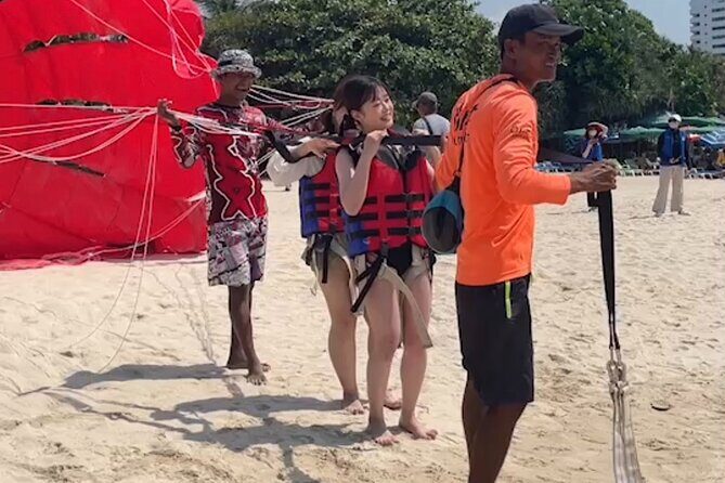 Parasailing High Above The Beautiful Patong Bay - Key Points