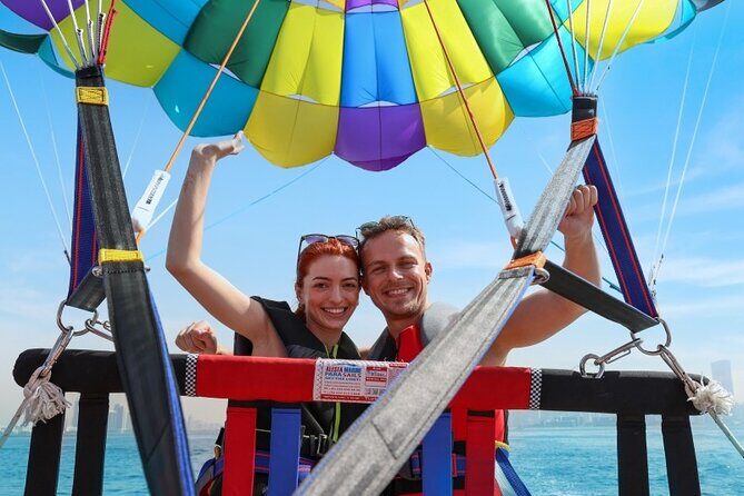 Parasailing in Dubai with Palm Jumeirah and JBR Beach views - The Experience: From Booking to Landing