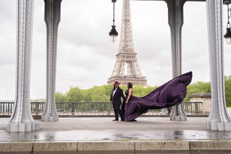 Paris: Eiffel Tower-Louvre Flying-Dress Photoshoot jonadress - In The Sum Up