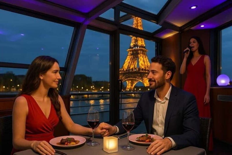 Paris: Seine River Dinner Cruise with Live Music - Key Points