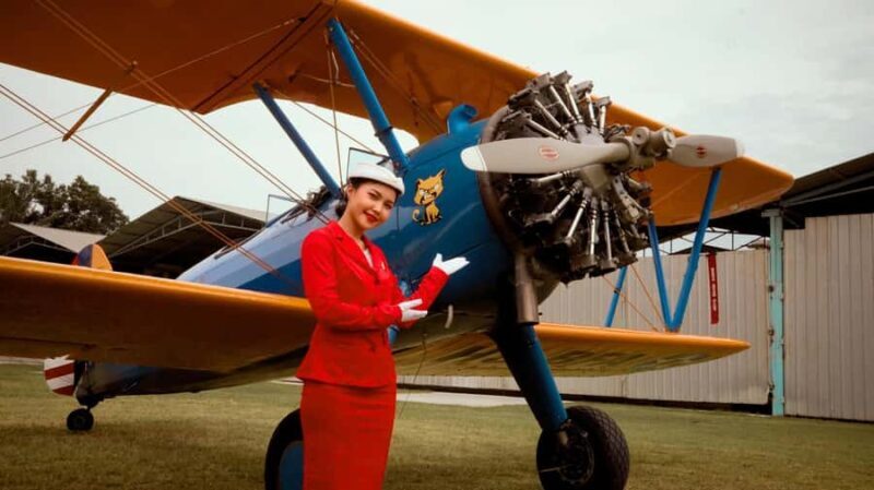 Pattaya: 1940 Boeing Stearman Flight Experience - An Authentic Vintage Flight Over Pattaya