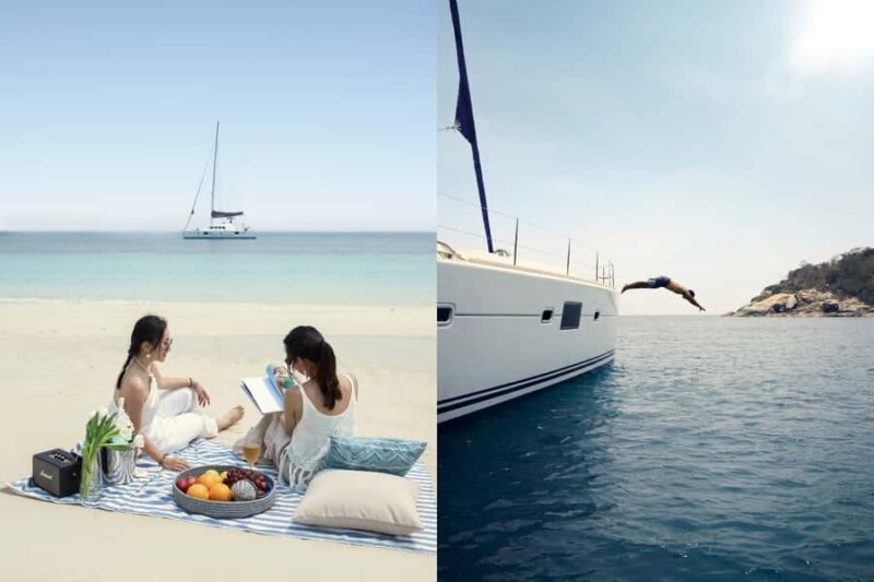 Pattaya: Islands Private Catamaran Khram or Monkey island - The Return Cruise & Relaxation Time