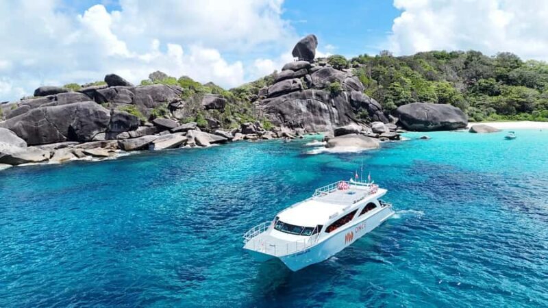 Phang Nga: Similan 4 Islands Day Trip with Dinner & Transfer - Transportation, Timing, and Group Size