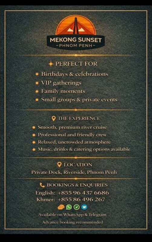 Phnom Penh: Private (Entire Boat) Mekong River Sunset Cruise - FAQ