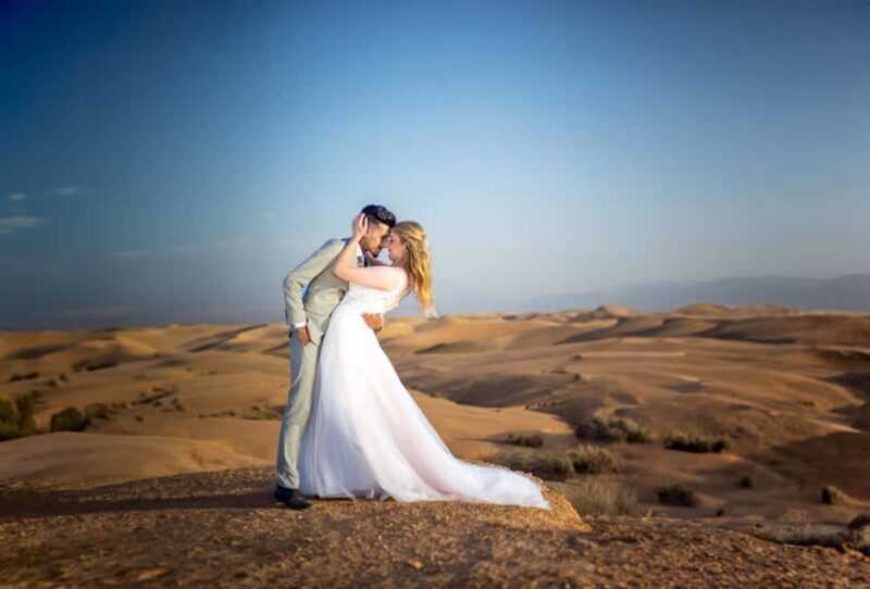 Photoshoot with Moroccan Traditional outfit in Agafay Desert - What to Expect from Your Agafay Desert Photoshoot