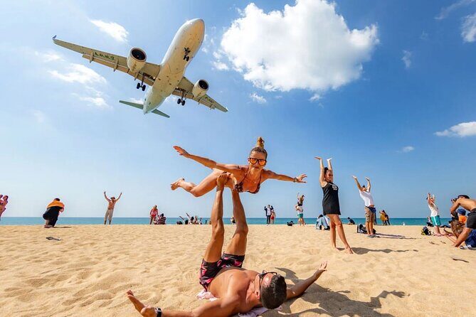 Phuket Beach Plane Spotting and Monkey Cave Temple Private Tour - The Itinerary in Detail