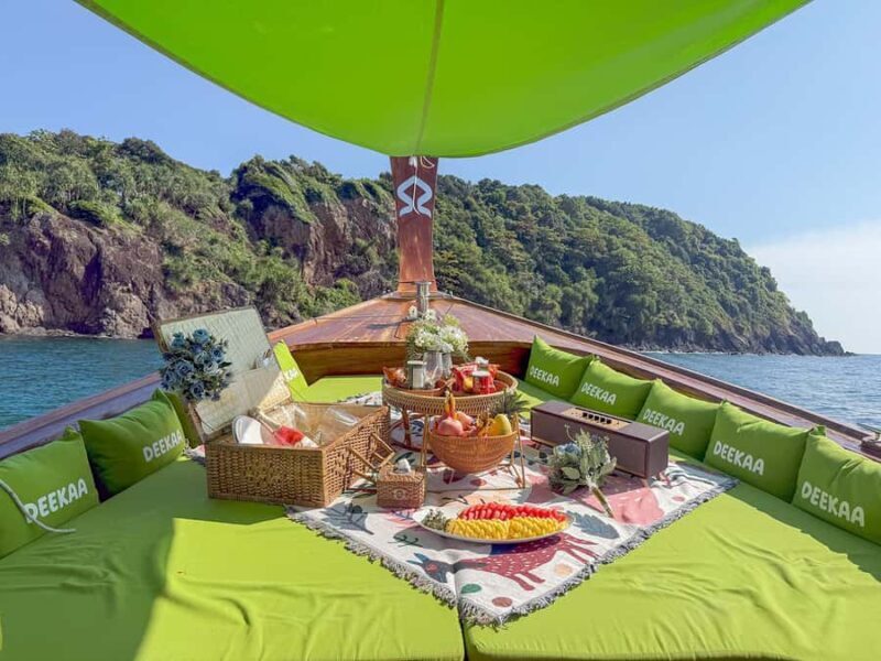 Phuket: Private Luxury Longtail Boat Charter Full day Trip - Detailed Breakdown of the Itinerary