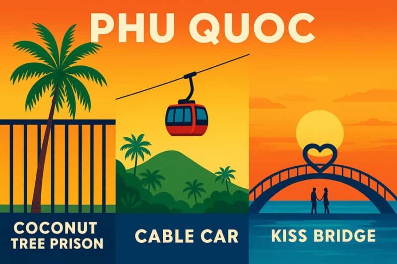 PhuQuoc: Coconut Tree Prison, Cable Car, Kiss Bridge, Sunset - The Sum Up