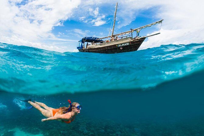 PILLI PIPA DHOW, the genuine product, snorkeling tour to Kisite Marine Park - Key Points