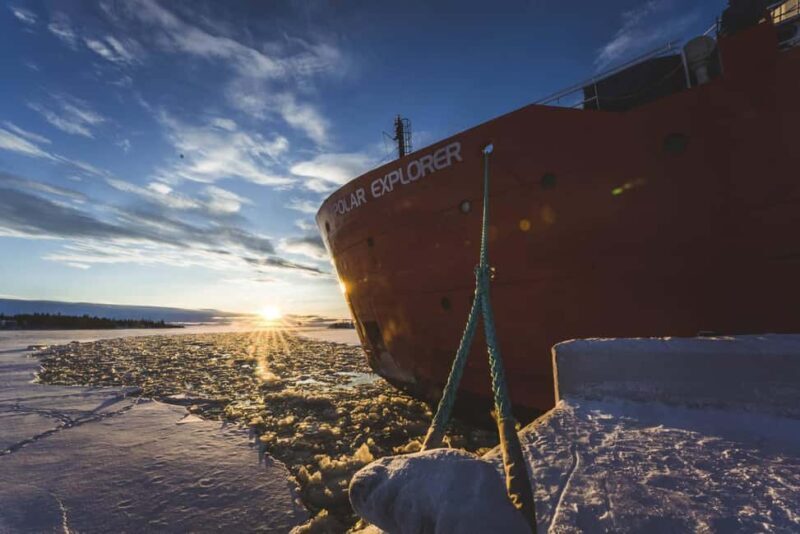 Polar Explorer Icebreaker Aurora Glow Dinner Cruise - Key Points