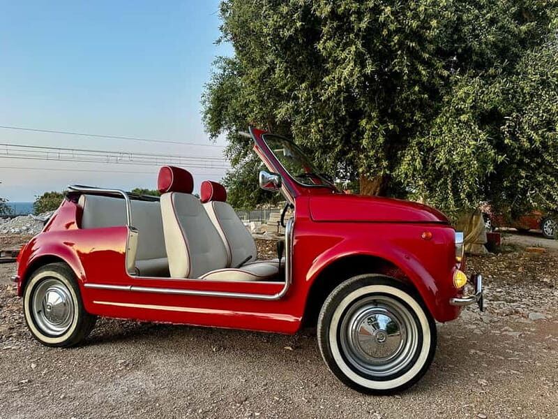 Polignano a Mare: coast & countryside Vintage tour by Fiat 500 SPIAGGINA - The Charm of the Vintage Fiat 500 Experience