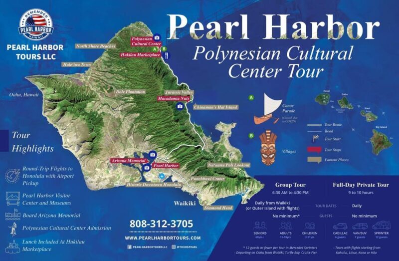 Polynesian Cultural Center & Pearl Harbor Tour FROM KONA - The Sum Up