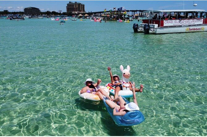 pontoon-boat-with-2-slides-in-destin-fort-walton-beach-florida