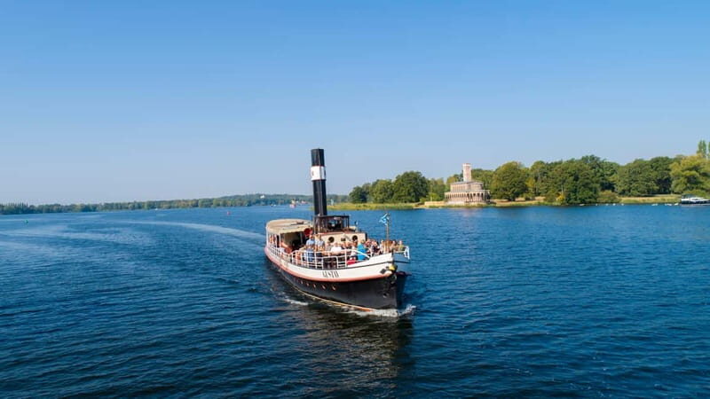 Potsdam: Original steam ship Gustav from 1908. Coal-fired, boat tour - Key Points
