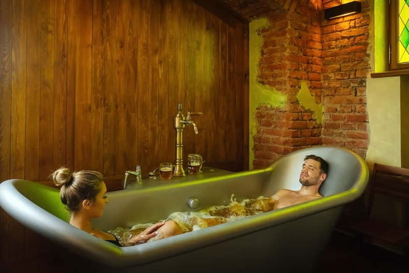 Prague: Beer and Wine Spa Bath with Salt Cave Experience - Key Points